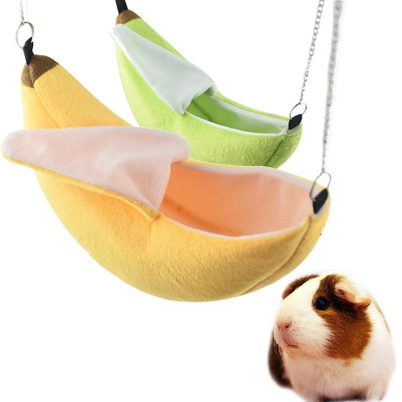 Banana Shaped Hammock for Small Pets