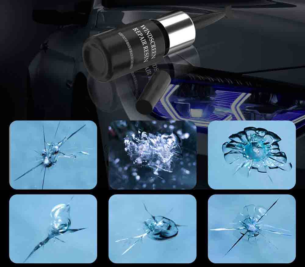 Glass Crack Repair Kit Best Sellers Car Accessories Color : Black|White 