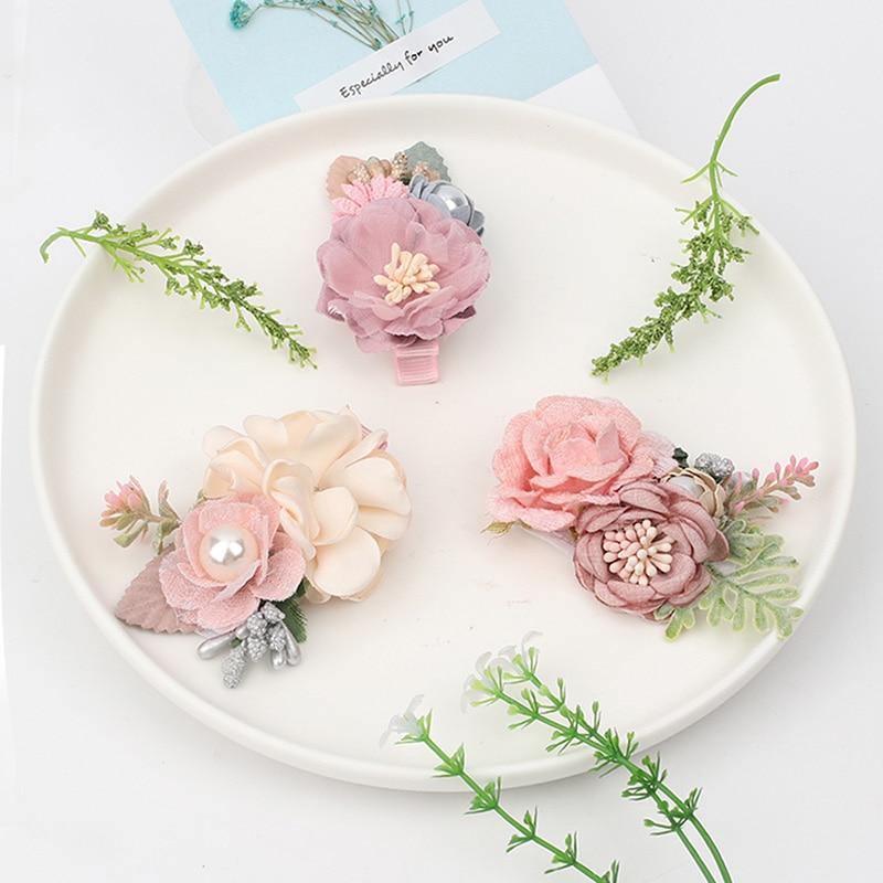 Girl's Chiffon Flower Hair Clip