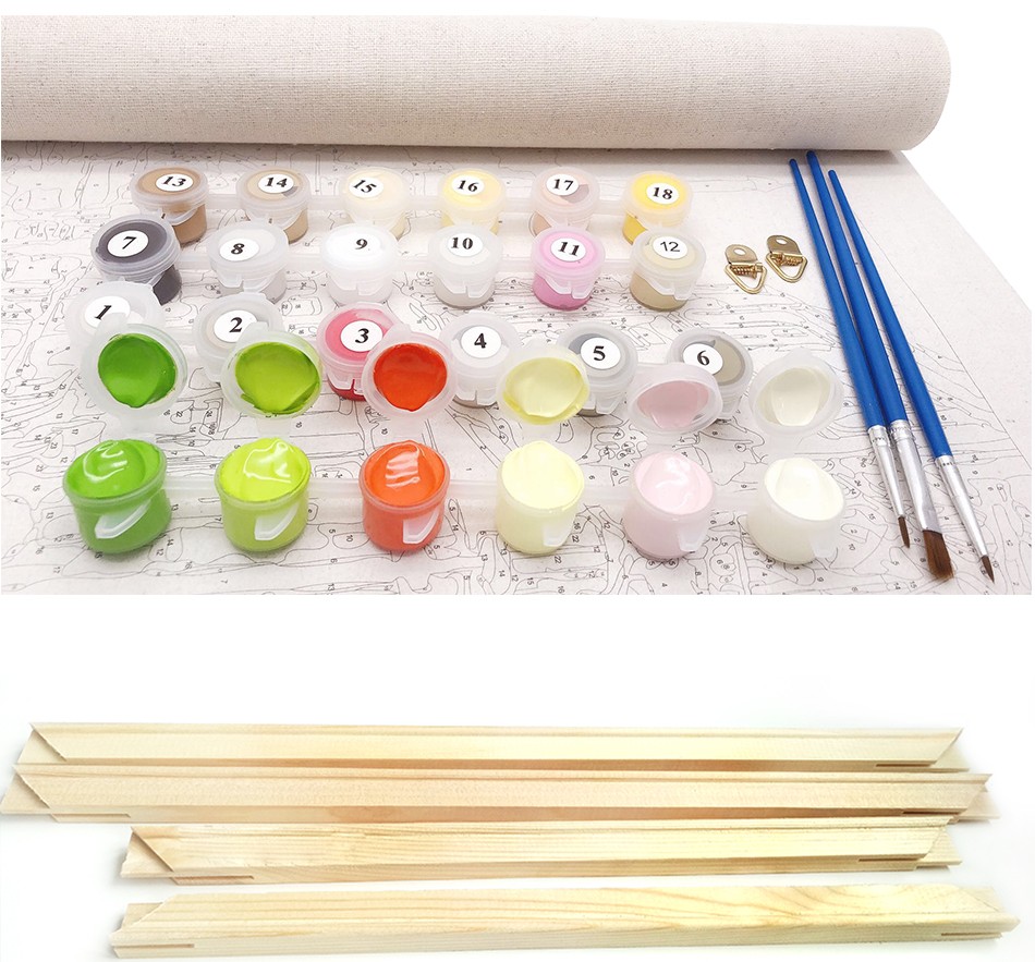 DIY Deers in the Forest Painting by Numbers