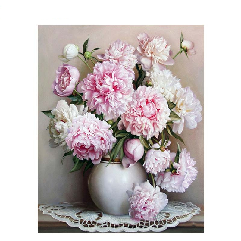Peony DIY Painting by Numbers