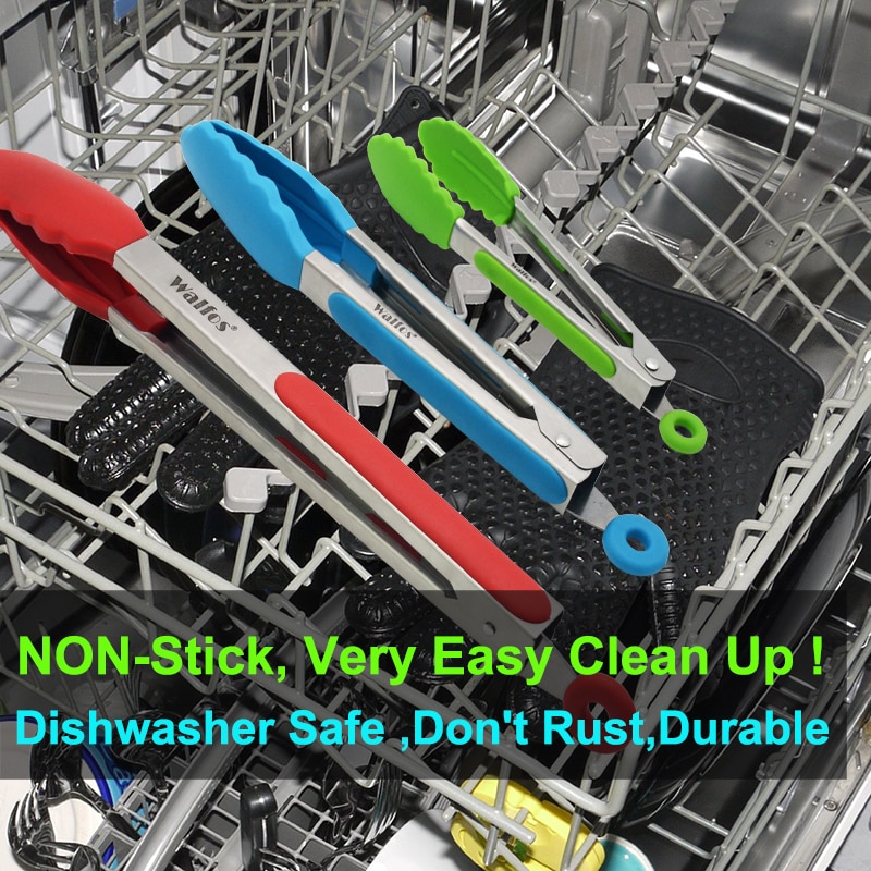 Silicone Serving BBQ Tongs