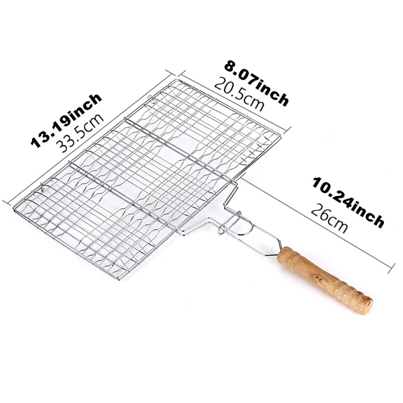 Stainless Steel Portable BBQ Grilling Basket