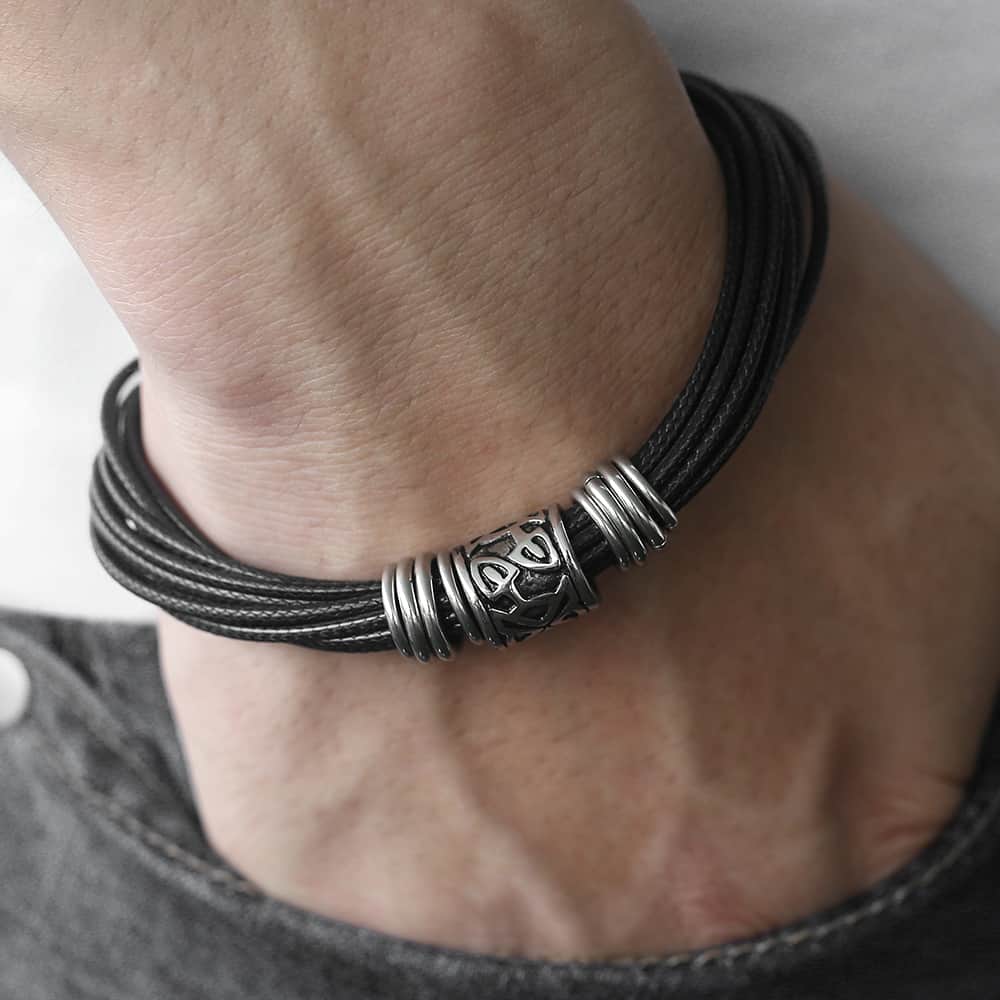 Men's Celtic Style Multilayer Bracelet