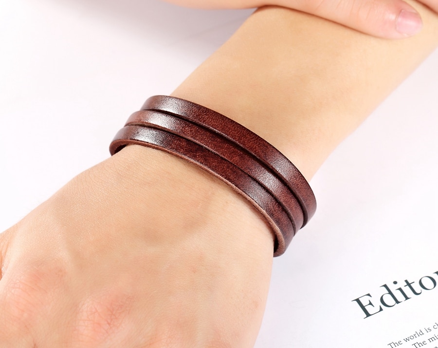 Men's Leather Multilayer Bracelet