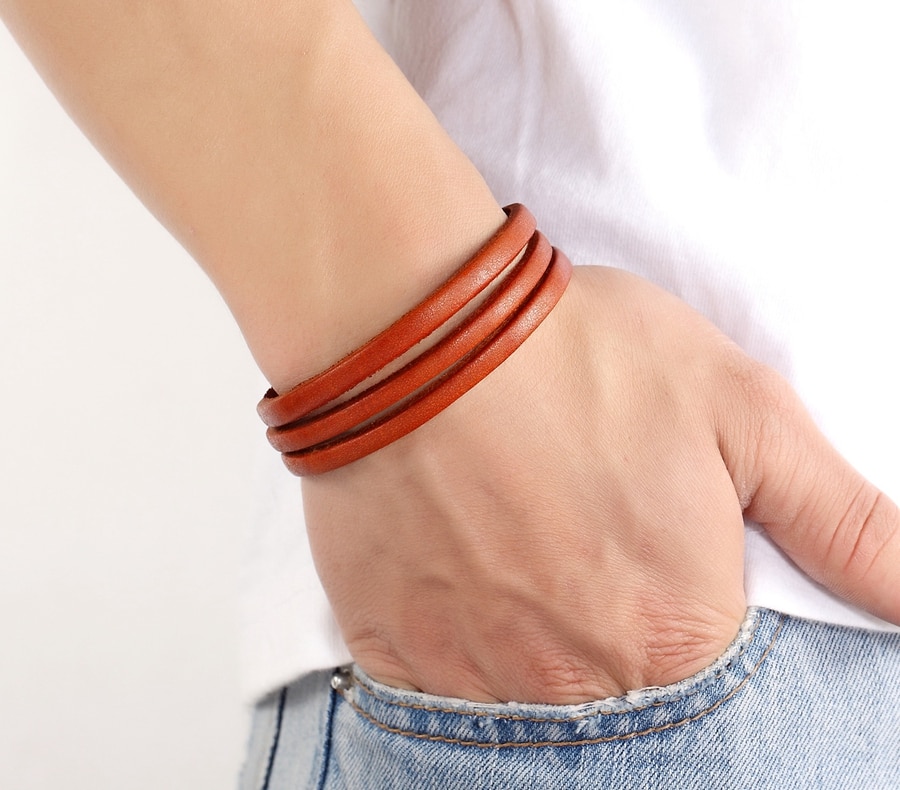 Men's Leather Multilayer Bracelet