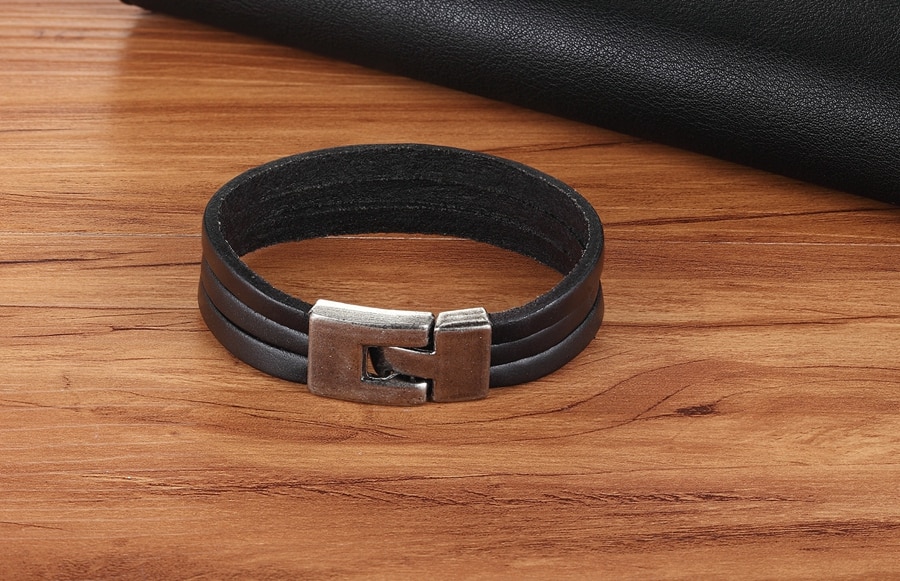 Men's Leather Multilayer Bracelet