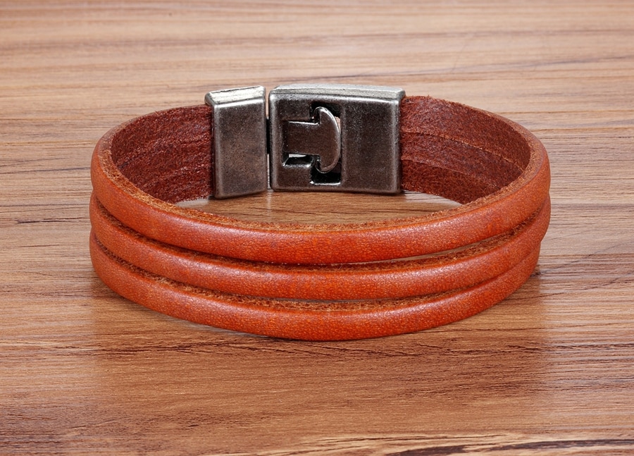 Men's Leather Multilayer Bracelet