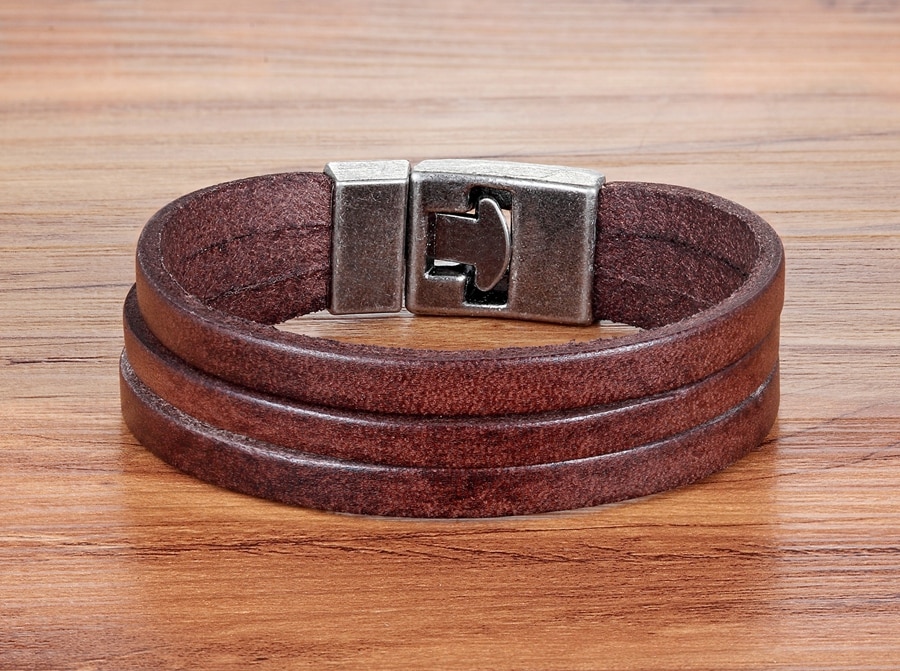 Men's Leather Multilayer Bracelet