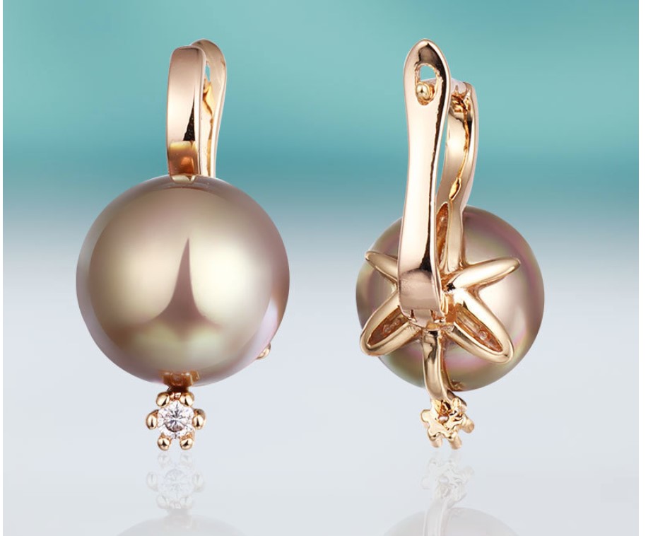 Women's Cubic Zirconia and Pearl Earrings