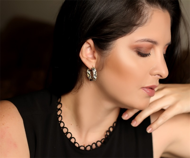 Women's Snake Skin Pattern Earrings