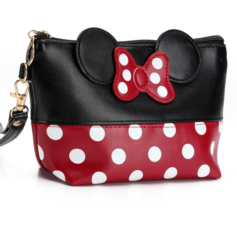 Women's Minnie Mouse Themed Cosmetic Bag