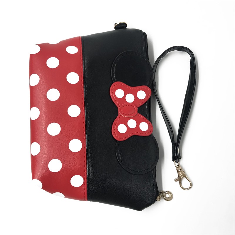 Women's Minnie Mouse Themed Cosmetic Bag