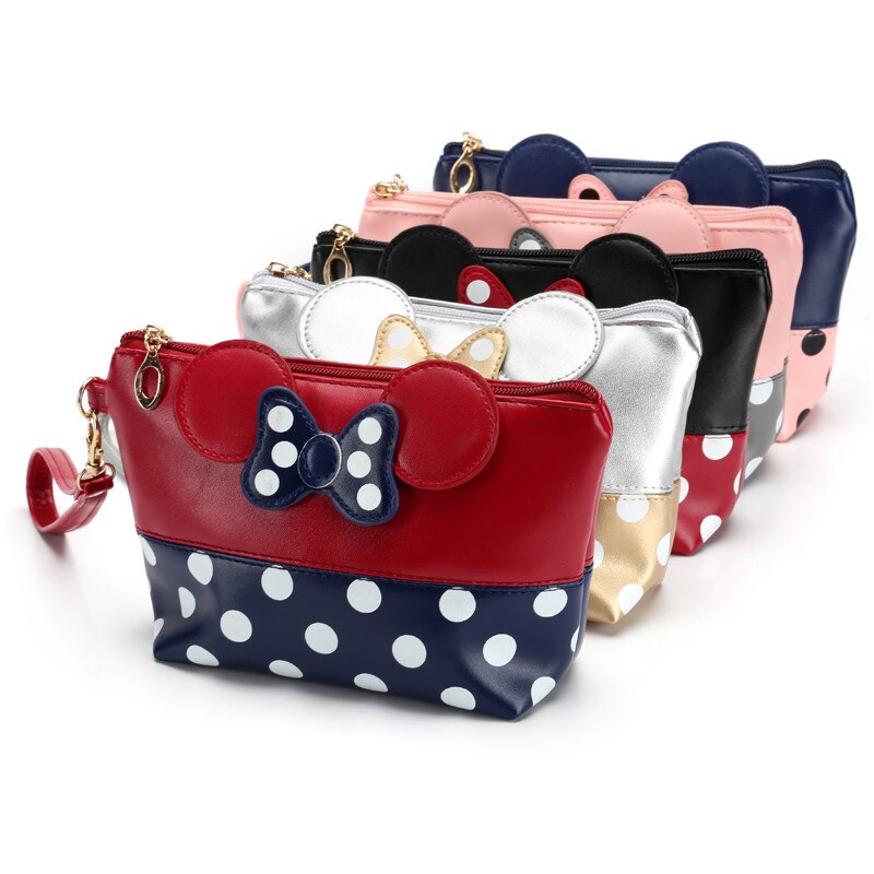 Women's Minnie Mouse Themed Cosmetic Bag