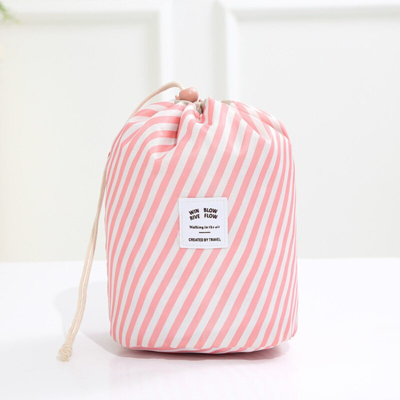 Round Drawstring Toiletry Bag