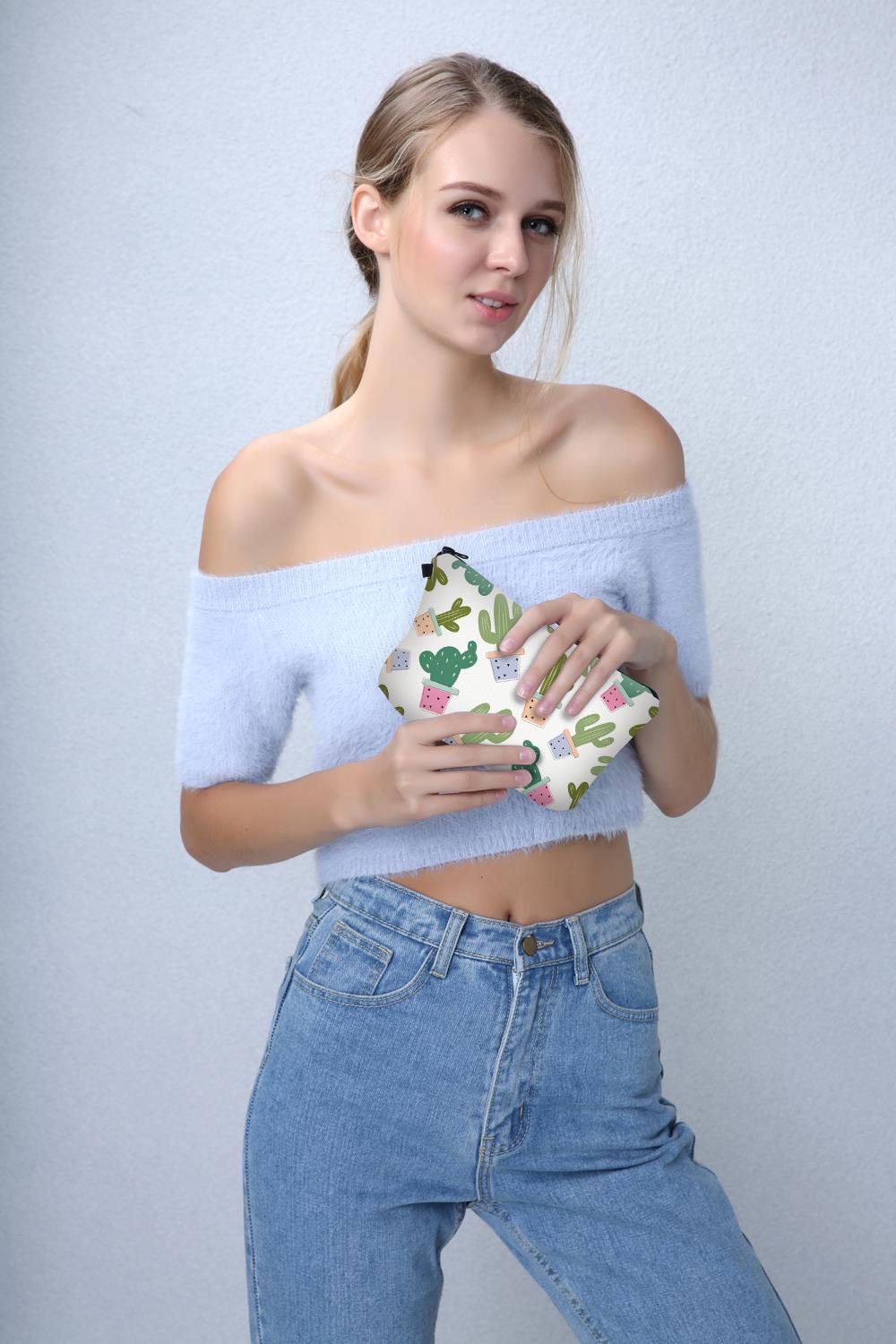 Cactus 3D Printed Cosmetic Bag